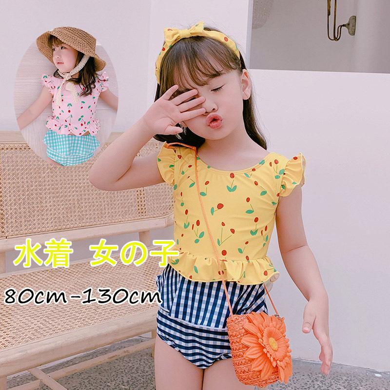 女の子 水着 キッズ セパレート 子供用 ラッシュガード 可愛い 3点セット スイムウェア ヘッドアクセサリー 90cm 100cm 110cm Vvv15 Chocooto 通販 Yahoo ショッピング