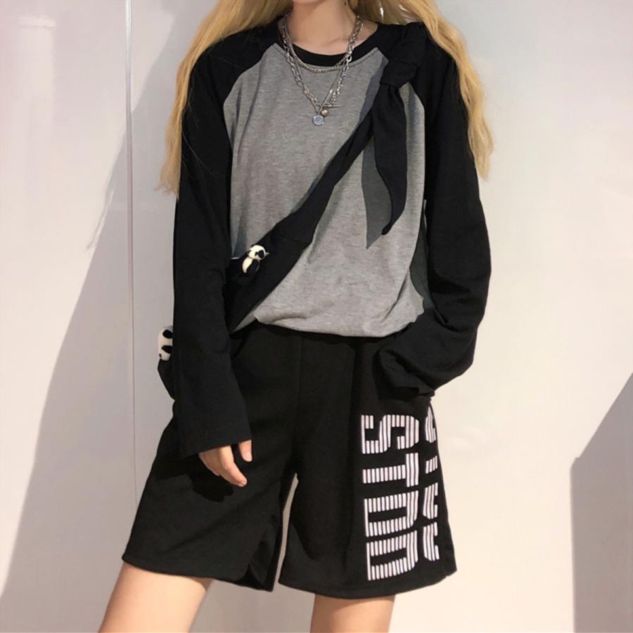 Tシャツ レディース タイダイ柄 長袖 秋 ゆるい トップス 韓国ファッション 原宿系 Bf風 ヒップホップ ダンス ストリート風 カジュアル Z126 Chocooto 通販 Yahoo ショッピング