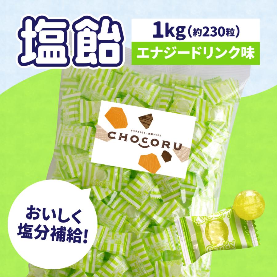 【SALE】塩飴 業務用 1kg エナジードリンク味 塩分補給 熱中症対策 | 栄光堂 | 01