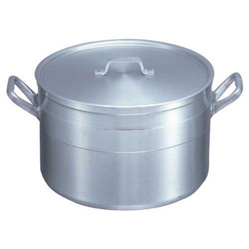 本間製作所 寸胴鍋 シルバー サイズ48cm 超厚底アルミ鍋長耐久型シリーズ アルミ製 半寸胴鍋 48cm 43048