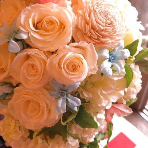 プリザーブドフラワー　ブーケ　ウェディング　ブーケ　枯れない花　プリザーブドフラワー入り　ブーケ