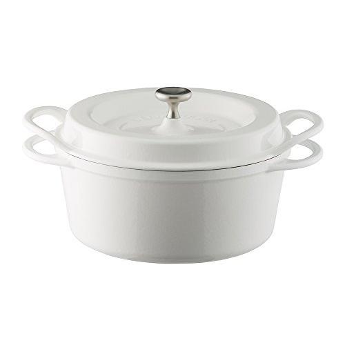 バーミキュラ オーブンポットラウンド 22cm 無水 ホーロー鍋 専用レシピブック付 パールホワイト KONAYUKI(粉雪) WH