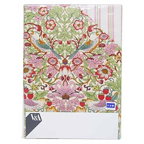 V&A 日本製 掛けふとんカバー (ダブルルロング 190×210cm) ピンク 1-2840-4504-7100