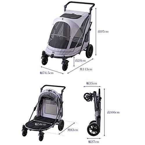 【OFT】 PGソフトカート BIG ニュー ペット バギー ペットカート 折りたたみ ワンタッチ開閉 犬 大型 中型 多頭 ? 