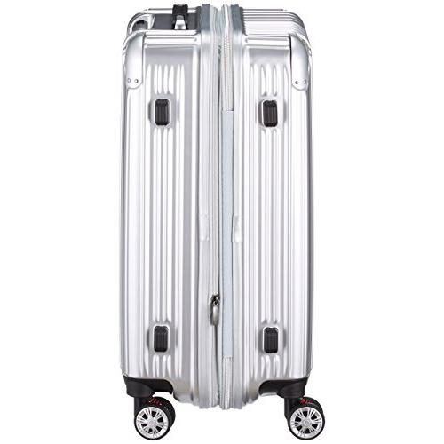 [シフレ] ハードジッパースーツケース キャリーケース 容量アップ拡張機能付 Mサイズ 中型 付 62-68L Trident トラ? 