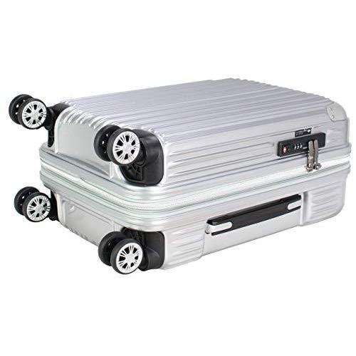 [シフレ] ハードジッパースーツケース キャリーケース 容量アップ拡張機能付 Mサイズ 中型 付 62-68L Trident トラ? 