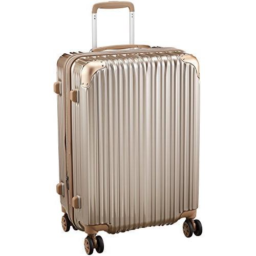 [シフレ] ハードジッパースーツケース キャリーケース 容量アップ拡張機能付 Mサイズ 中型 付 62-68L Trident トラ?