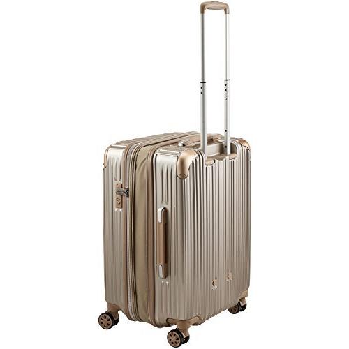 [シフレ] ハードジッパースーツケース キャリーケース 容量アップ拡張機能付 Mサイズ 中型 付 62-68L Trident トラ? 