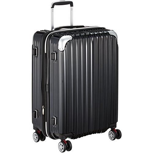 [シフレ] ハードジッパースーツケース キャリーケース 容量アップ拡張機能付 Mサイズ 中型 付 62-68L Trident トラ? 