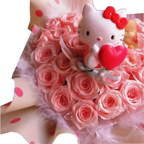 クリアランス販促品 キティ 花 ハート プリザーブドフラワー ギフト キティちゃん マスコット入り クリアーケース付き クリアランス特販 Ssl Daikyogo Or Jp