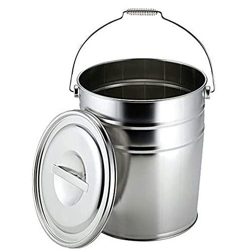 下村企販 バケツ フタ付き 18L ステンレス 日本製 39888