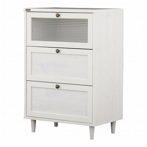 佐藤産業 POWRY チェスト 幅60cm 奥行40cm 高さ90.5cm ホワイト 3段 PW90-60H WH WSO1215783207(11433円)