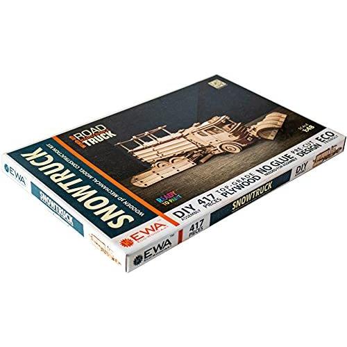 EWA Eco-Wood-Art Wooden Models Snowtruck