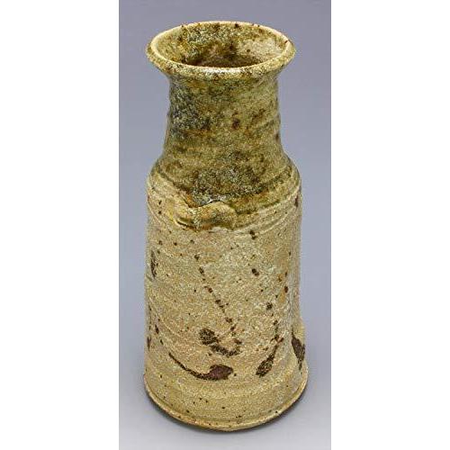 美濃焼 水野輝幸 花瓶 花器 耳付 灰釉 039-0027 