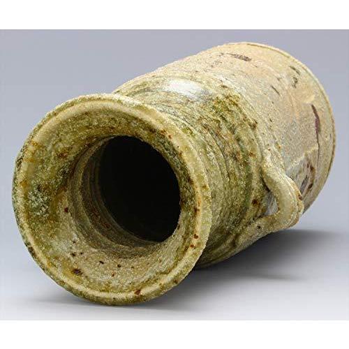 美濃焼 水野輝幸 花瓶 花器 耳付 灰釉 039-0027 