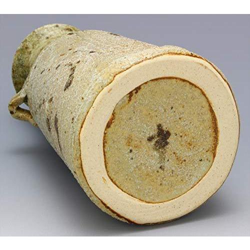 美濃焼 水野輝幸 花瓶 花器 耳付 灰釉 039-0027 