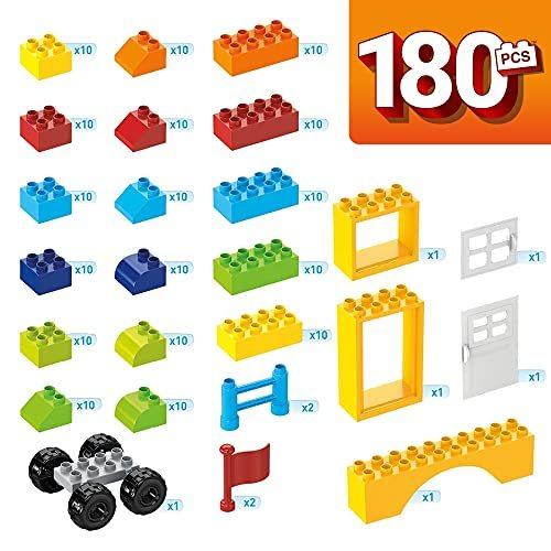 メガブロック　180ピースお片付けボックス付き 