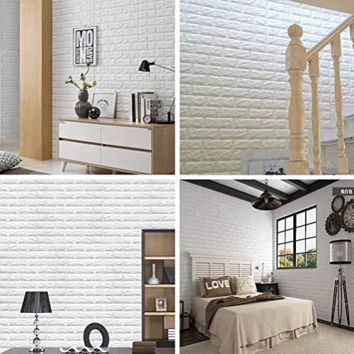 日本製】3D 壁紙 レンガ DIYクッション 防音シートウォールステッカー