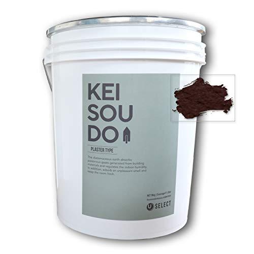 珪藻土　塗り壁　壁材　塗料　KEISOUDO　PLASTER　TYPE　(18kg,　TAUPE)