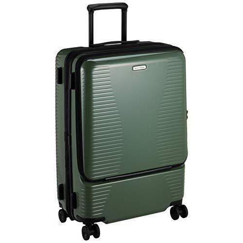[ワールドトラベラー] スーツケース プリマス エキスパンダブル キャスターストッパー付 74L 4.9kg グリーン