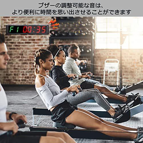 Jhering スポーツタイマー 得点板 トレーニング タイマー ストップウォッチ 多機能 インターバル ジム フィット? 