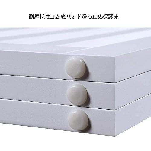 unipaws ハイタイプペットゲート置くだけ木製バリア、犬用フェンス 、白い ペット用品