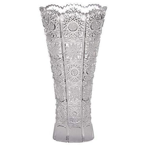エルベクリスタルエルベクリスタル(Elbe Crystal) 花瓶「ボヘミアンクラシック」20.5cm クリア