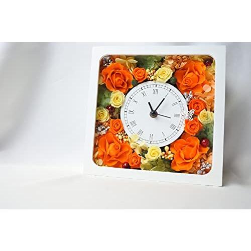 直販最安値 プリザーブドフラワー 花時計 オレンジプレミアム 黄 ショッピング卸売 Ssl Daikyogo Or Jp