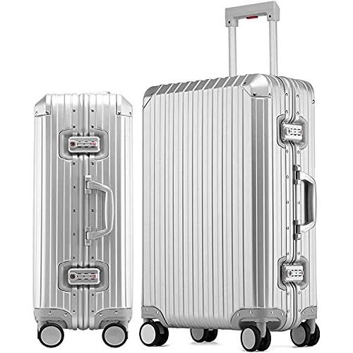 lanbao ビルガセキャリーケース アルミ・マグネシウム合金ボディ スーツケース キャリーバッグ 機内持込 静音 36
