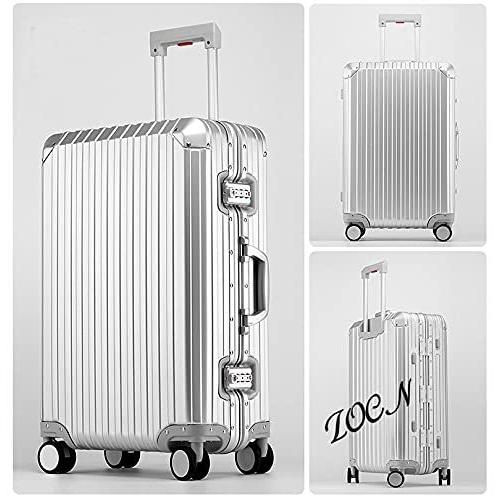 lanbao ビルガセキャリーケース アルミ・マグネシウム合金ボディ スーツケース キャリーバッグ 機内持込 静音 36 