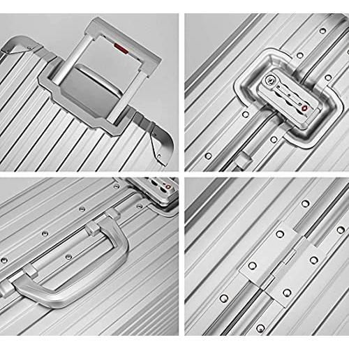 lanbao ビルガセキャリーケース アルミ・マグネシウム合金ボディ スーツケース キャリーバッグ 機内持込 静音 36 