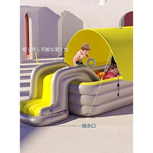 エアープール 大型プール ビニールプール プール 家庭用 子供用 ベビープール ファミリープール おもちゃ すべ 