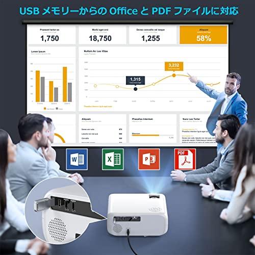 WiMiUS W6プロジェクター 15000lm 4K対応 5GWiFi Bluetooth5.1 ネガティブ解像度1920×1080P 60FPS 300インチ大画面 4P&4D台形補正 