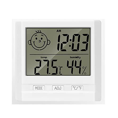 デジタル温度計 卓上湿度計 室温計 温湿度計 顔文字でお知らせ 赤ちゃんの健康管理 デジタル温度計デジタル室