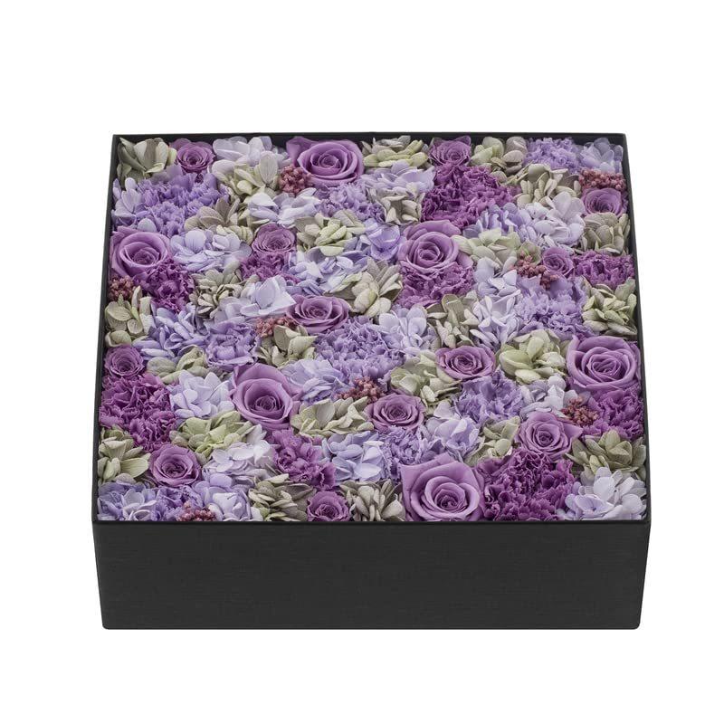 [Nicolai Bergmann ニコライバーグマン] プリザーブド フラワー ボックス ROYAL HUE ロイヤル ヒュー バラ アジサイ 薔?(27729円)