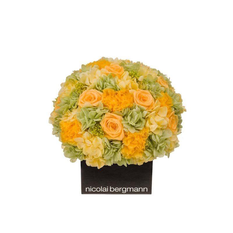 [Nicolai Bergmann ニコライバーグマン] プリザーブド フラワー キューブ アレンジメント SMILE FOR YOU スマイル フォー Nicolai