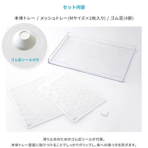 【OFT】 クリアレット 2 L メッシュトレーセット メッシュ丸穴タイプ 