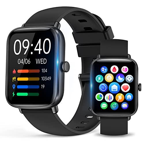 ASWEE スマートウォッチ【2022末 革新Smart Watch】1.69インチ（4.3cm）タッチスクリーン 活動量計 腕時計 歩数計