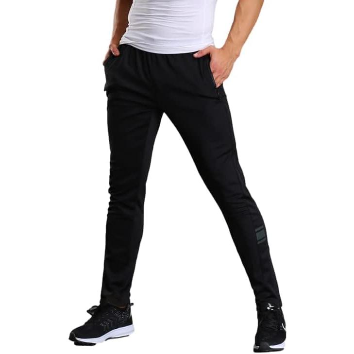[Four leaf] ジョガーパンツ メンズ ジム トレーニング パンツ おしゃれ ジャージ 下 スリム 黒 スポーツ フィット (3XL)