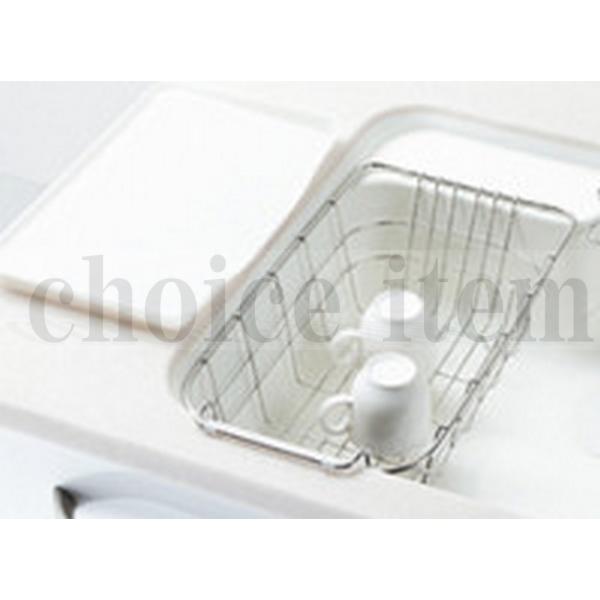 【トクラス】GEFM25S ステンレス製キッチン収納バスケット　深型 楽天市場】トクラス 水切り網カゴ (深型 H2シンク用) HKEFM25S
