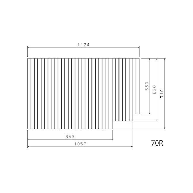 GFFMBAW1A1 送料無料 お風呂のふた トクラス 70R （ 品番 ）GFFMBAW1AX (後継品 GFFMBAW1A1 )巻きフタ 風呂ふた 巻きふた