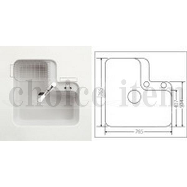 送料無料 トクラスキッチン オプションパーツ 水切り網カゴ ファミリーシンク用 GMEMIZKRV ( ＷMEMIZKRV )の画像