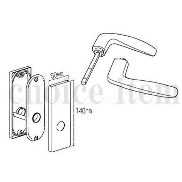 DAIKEN 送料無料 ダイケン 室内ドア 開き戸 レバーハンドル・座セット