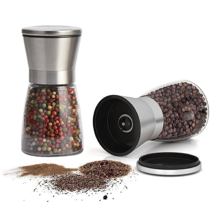 ペッパーミル スパイスミル ソルトミル 胡椒 コショウ 器具 黒胡椒 山椒 花椒 手動 花山椒 結晶塩 胡椒ひき キッチン 小物 ガラス製 送料無料 Choice 通販 Yahoo ショッピング