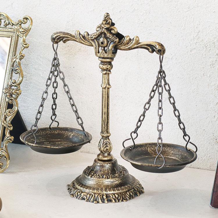イタリア ザマック 天秤 インテリア 置物 アンティーク クラシカル