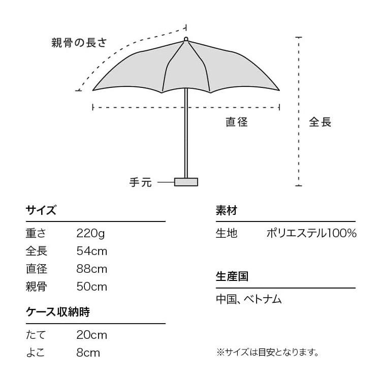 Wpc. wpc ハート刺繍ボーダー mini ミニ 折りたたみ傘 定形外 送料無料