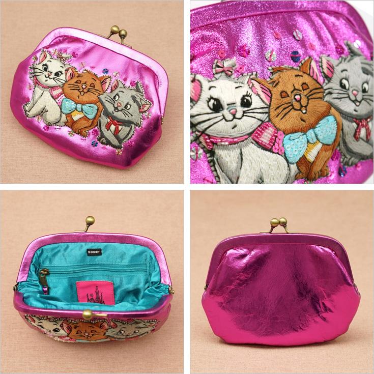 送料無料 タマオワールド Disney 刺繍 がま口 ポーチ 小物入れ 送料無料 タマオワールド Disney 刺繍 がま口 ポーチ 小物入れ