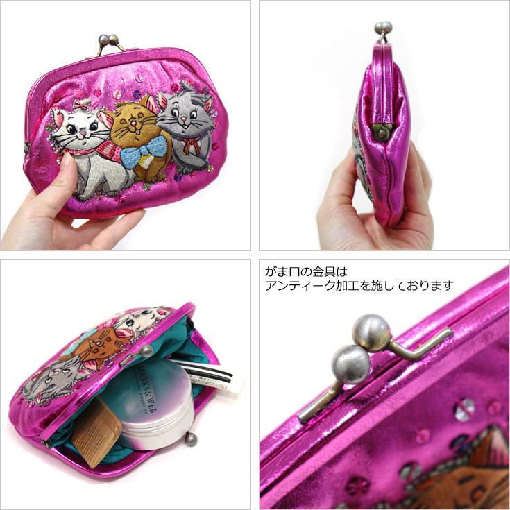 送料無料 タマオワールド Disney 刺繍 がま口 ポーチ 小物入れ 送料無料 タマオワールド Disney 刺繍 がま口 ポーチ 小物入れ