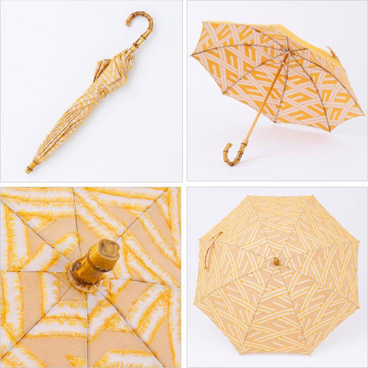 菱模様のジャカード生地で作った晴雨兼用傘 雨傘 日傘 傘 shesay 送料