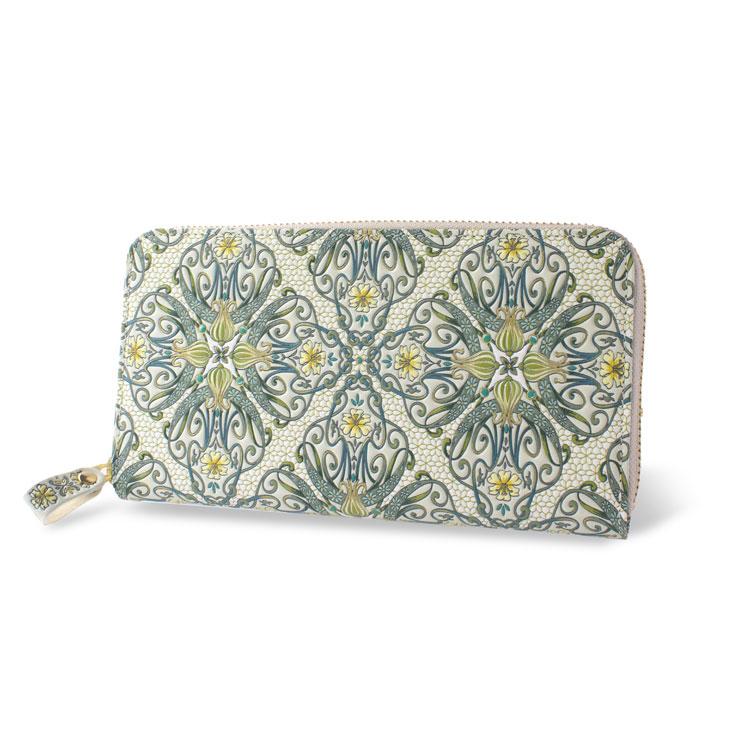 【最終値下げ残り1点】浅草文庫アールヌーヴォー ラウンド長財布 新品未使用 浅草文庫 ラウンド長財布 アールヌーボー柄 送料無料 財布 長